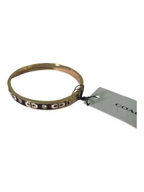 Coach Signature Enamel Hinged Bangle